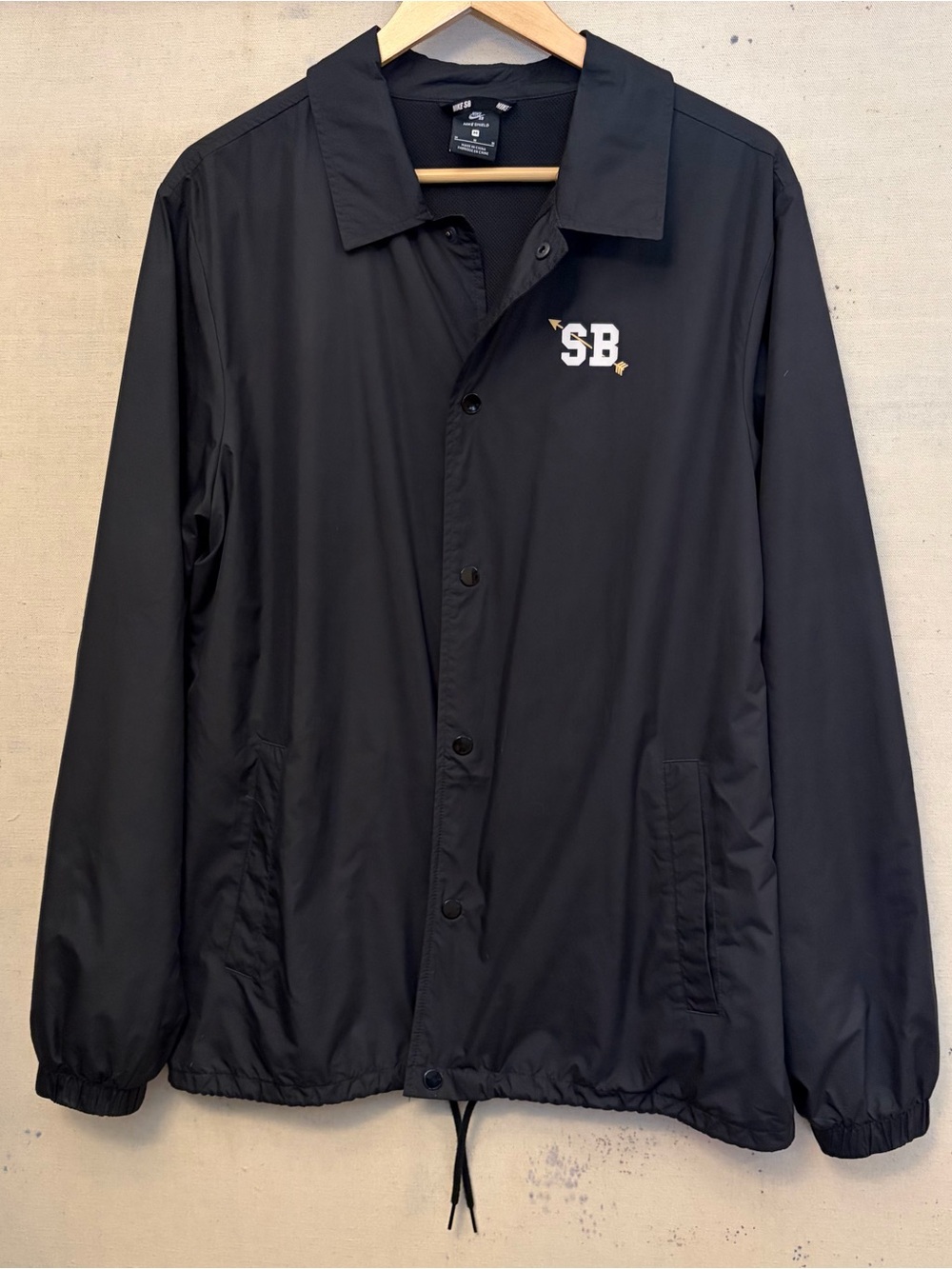 Men's Black Nike SB Track Jacket | Size M